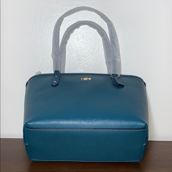 Coach Mini City Zip Tote, Dark Teal, F22967 - Picture 13 of 16